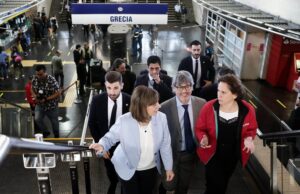 Στο σταθμό του μετρό της Χιλής “Grecia” η Πρόεδρος της Δημοκρατίας