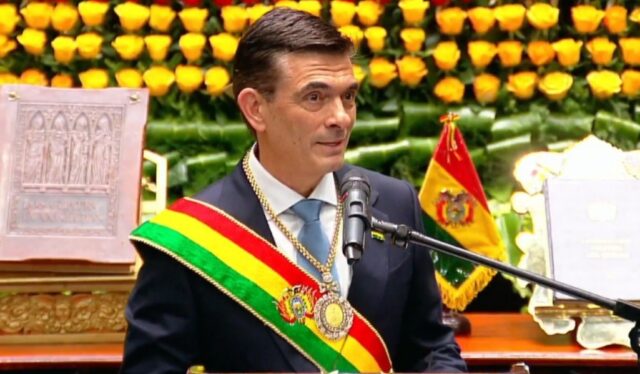 rodrigo paz presidente bolivia investidura